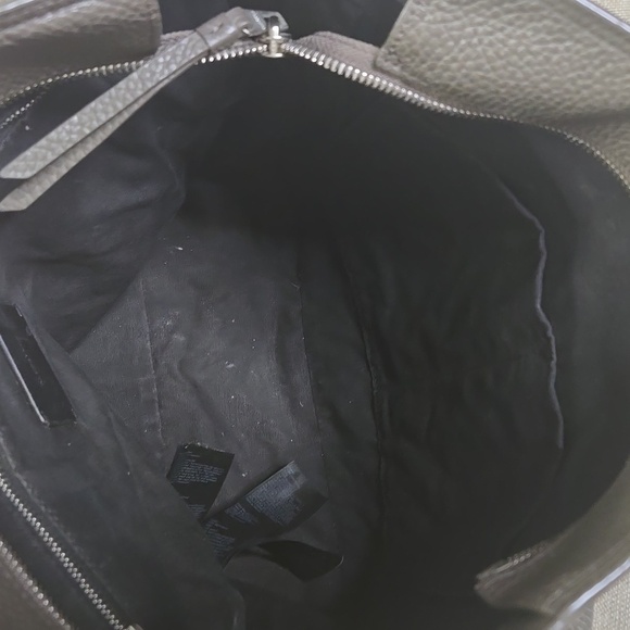 All Saints Olive Green Pebble Leather Women's Shoulder Bag - Picture 11 of 13